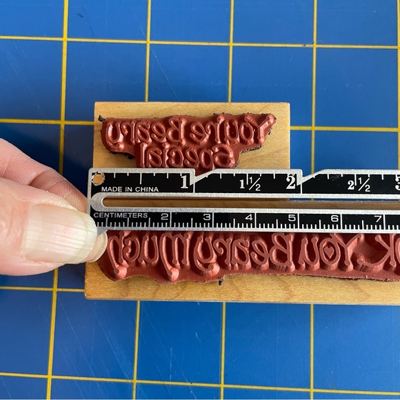 Bear Sayings Rubber Stamp set, You’re Beary Sweet, You’re Beary Special, 90’s - Picture 8 of 10